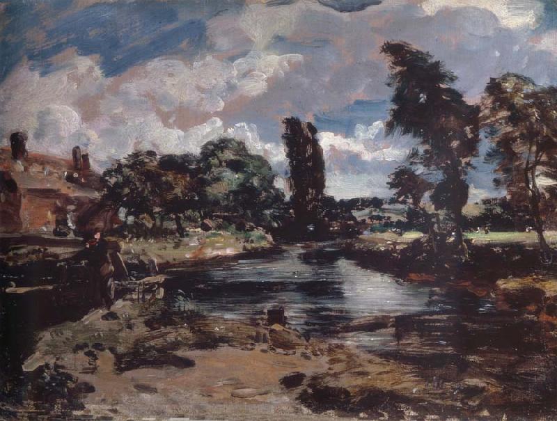 John Constable Flatford Mill from a lock on the Stour oil painting picture